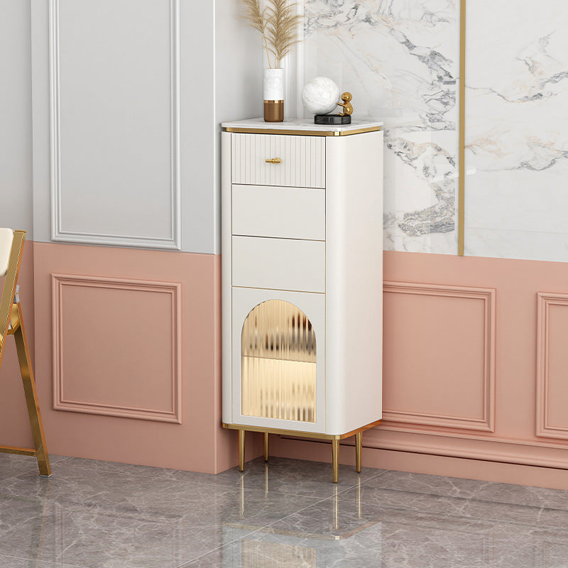 11.7 Inch Width Storage Chest Classic Glam Dresser with 1/2/3 Drawers