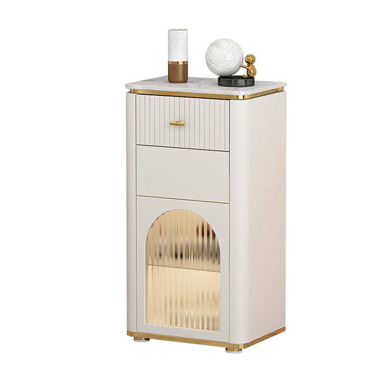 11.7 Inch Width Storage Chest Classic Glam Dresser with 1/2/3 Drawers