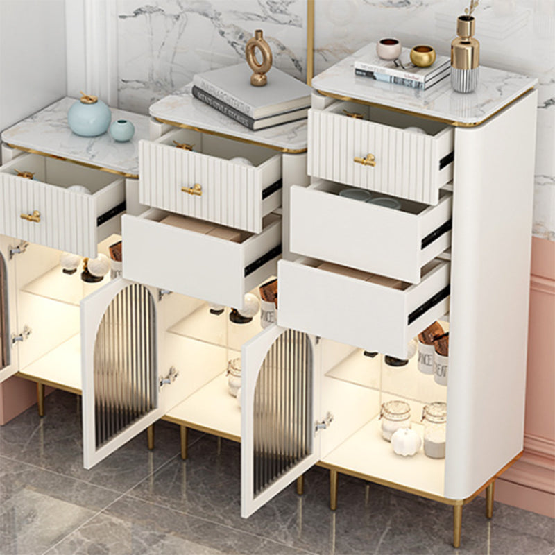 11.7 Inch Width Storage Chest Classic Glam Dresser with 1/2/3 Drawers