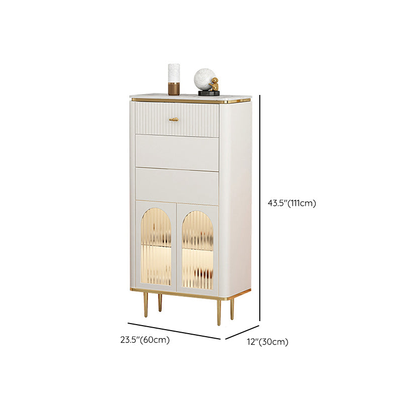 11.7 Inch Width Storage Chest Classic Glam Dresser with 1/2/3 Drawers