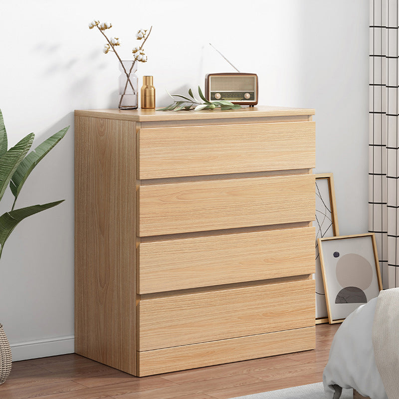 Contemporary Storage Chest Manufactured Wood Dresser with 3/4/5/6 Drawers