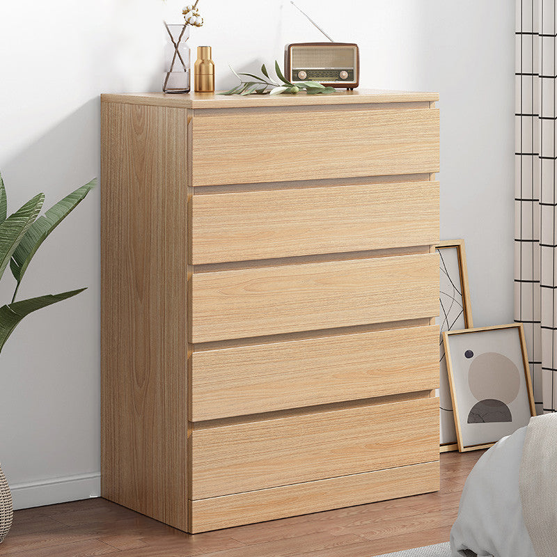 Contemporary Storage Chest Manufactured Wood Dresser with 3/4/5/6 Drawers