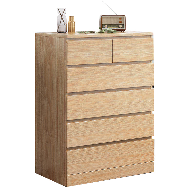 Contemporary Storage Chest Manufactured Wood Dresser with 3/4/5/6 Drawers