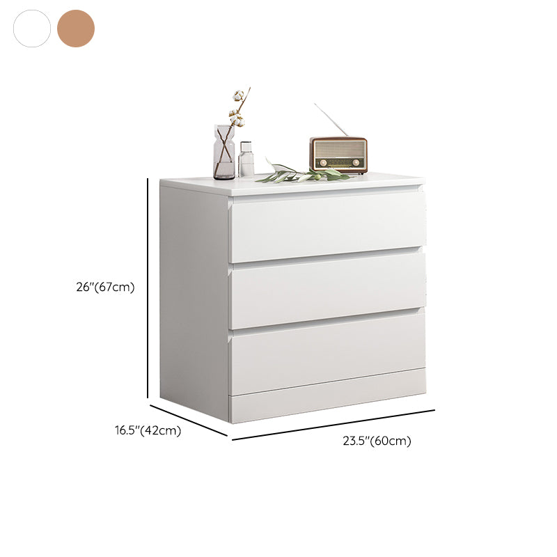 Contemporary Storage Chest Manufactured Wood Dresser with 3/4/5/6 Drawers