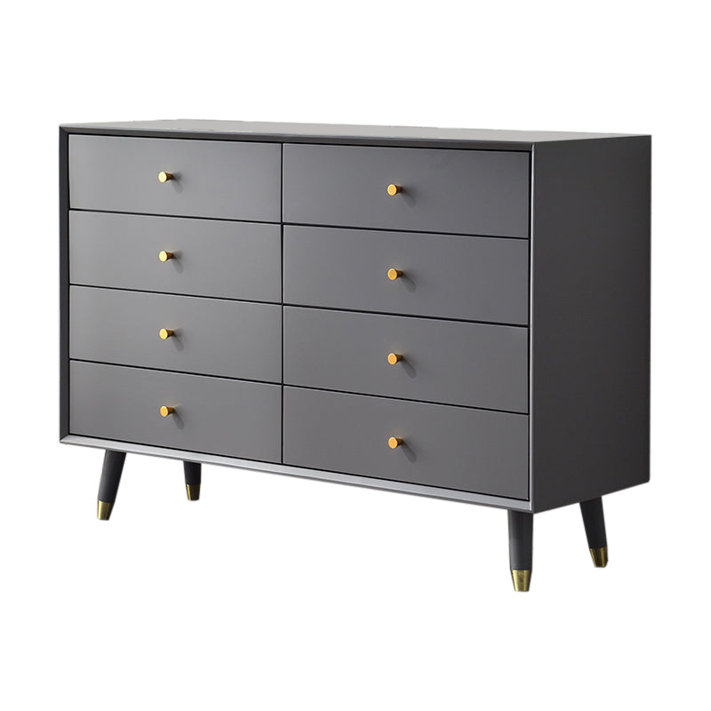 Wooden Storage Chest Dresser Contemporary Glam Chest with Drawers