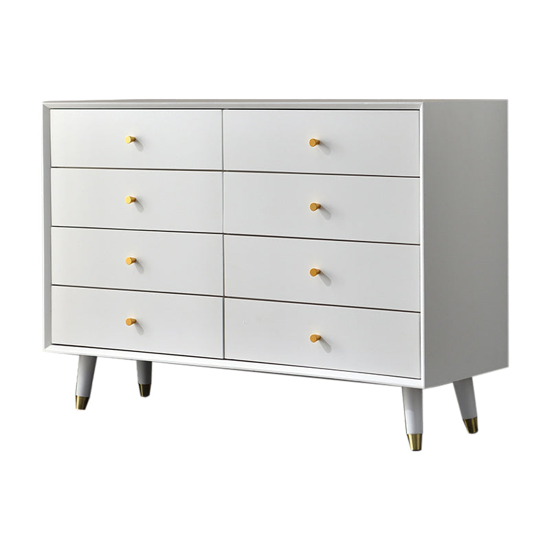 Wooden Storage Chest Dresser Contemporary Glam Chest with Drawers
