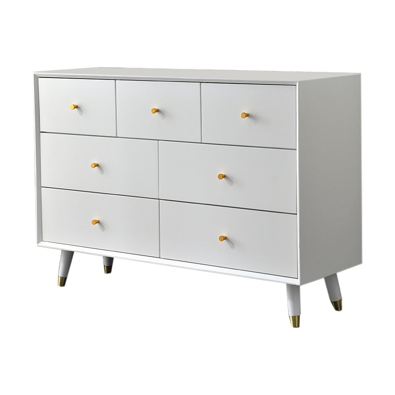 Wooden Storage Chest Dresser Contemporary Glam Chest with Drawers