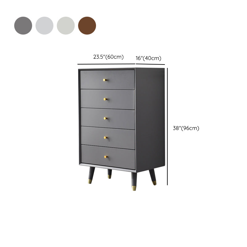 Wooden Storage Chest Dresser Contemporary Glam Chest with Drawers