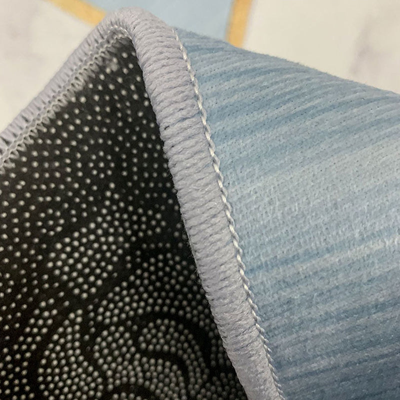 Modern Striped Carpet Polyester Grey Carpet Tear Resistant Carpet for Living Room