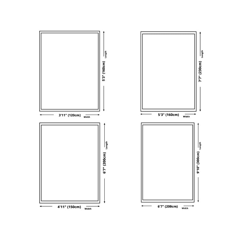 Modern Blue Rug Polyester Striped Area Rug Washable Rug for Drawing Room