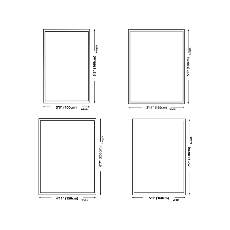 Modern Line Rug Polyester Grey Indoor Rug Tear Resistant Rug for Drawing Room