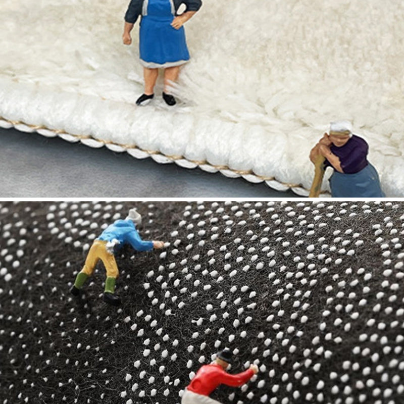 Gray Line Carpet Polyester Simple Carpet Washable Carpet for Drawing Room