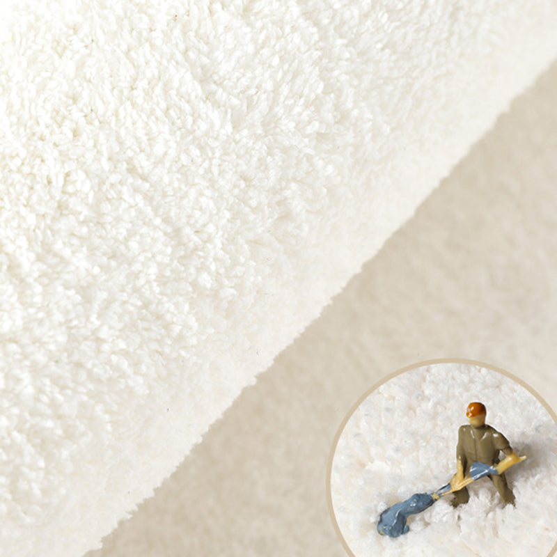 Brown Circle Rug Polyester Casual Rug Washable Rug for Living Room