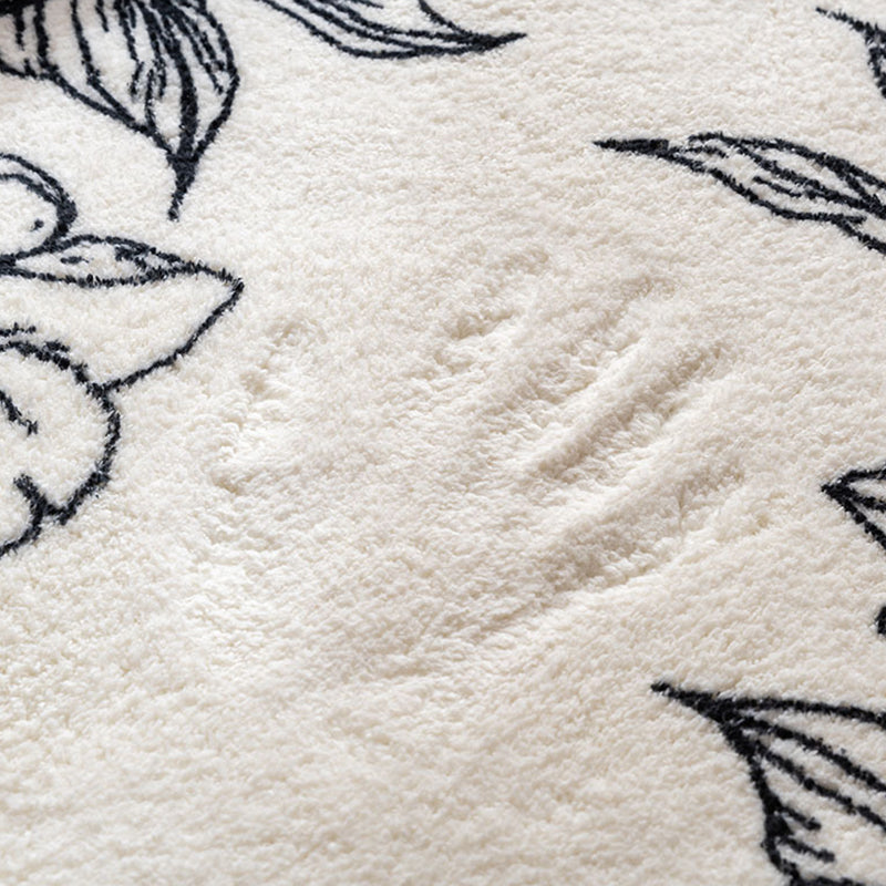 Sapphire Modern Rug Polyester Check Pattern Rug Washable Rug for Living Room