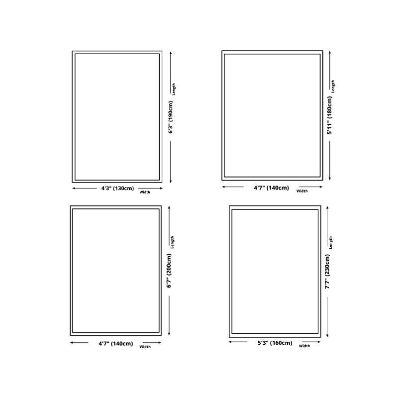 Sapphire Modern Rug Polyester Check Pattern Rug Washable Rug for Living Room