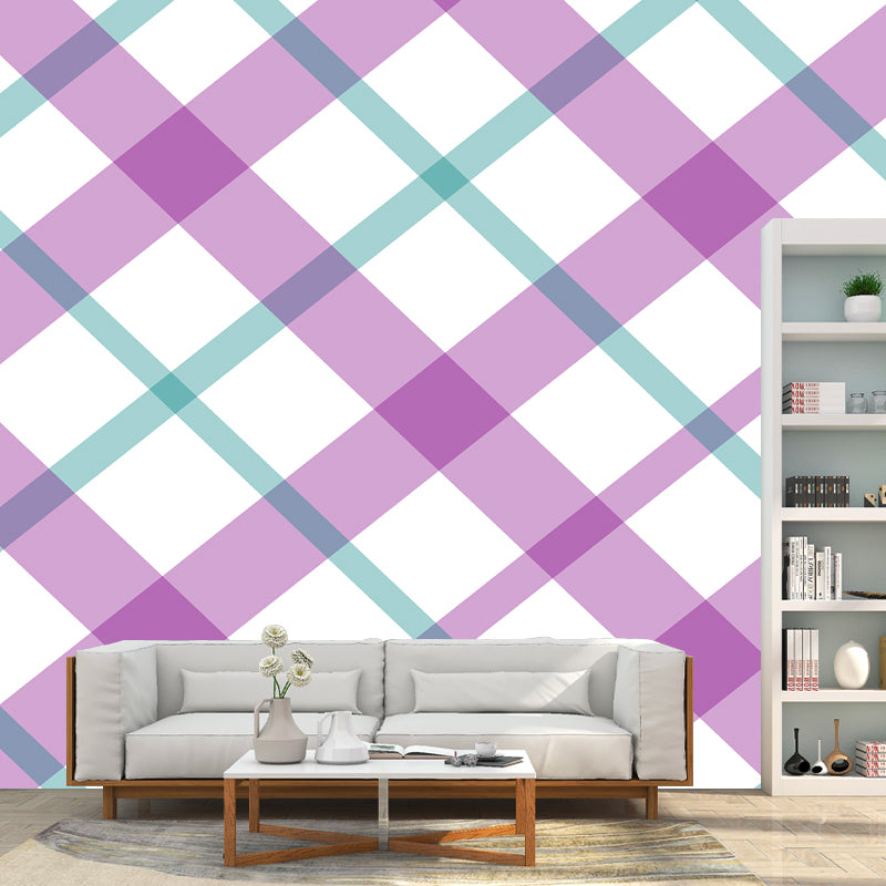 Abstract Geometry Resistant Mural Wallpaper Environment Friendly Sleeping Room Wall Mural