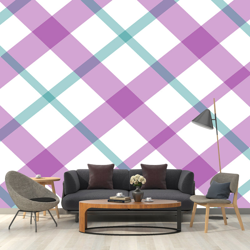 Abstract Geometry Resistant Mural Wallpaper Environment Friendly Sleeping Room Wall Mural