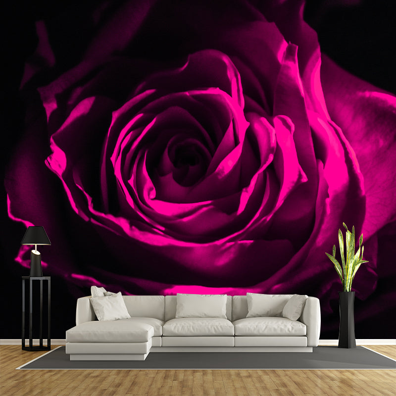 Flower Mildew Resistant Wallpaper Illustration Sleeping Room Wall Mural