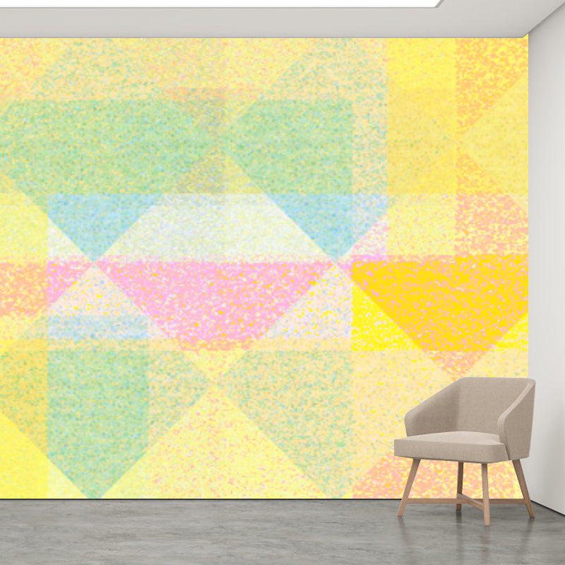 Eco-friendly Illustration Wall Mural Wallpaper Geometry Decoration Sitting Room Wall Mural