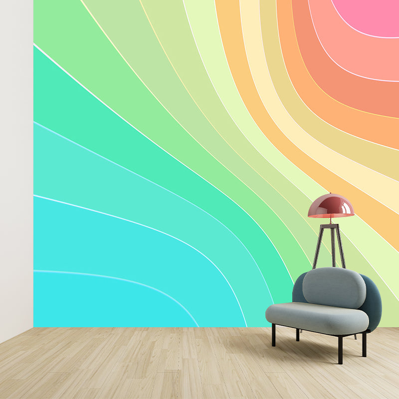 Illustration Stain Resistant Mural Wallpaper Abstract Living Room Wall Mural