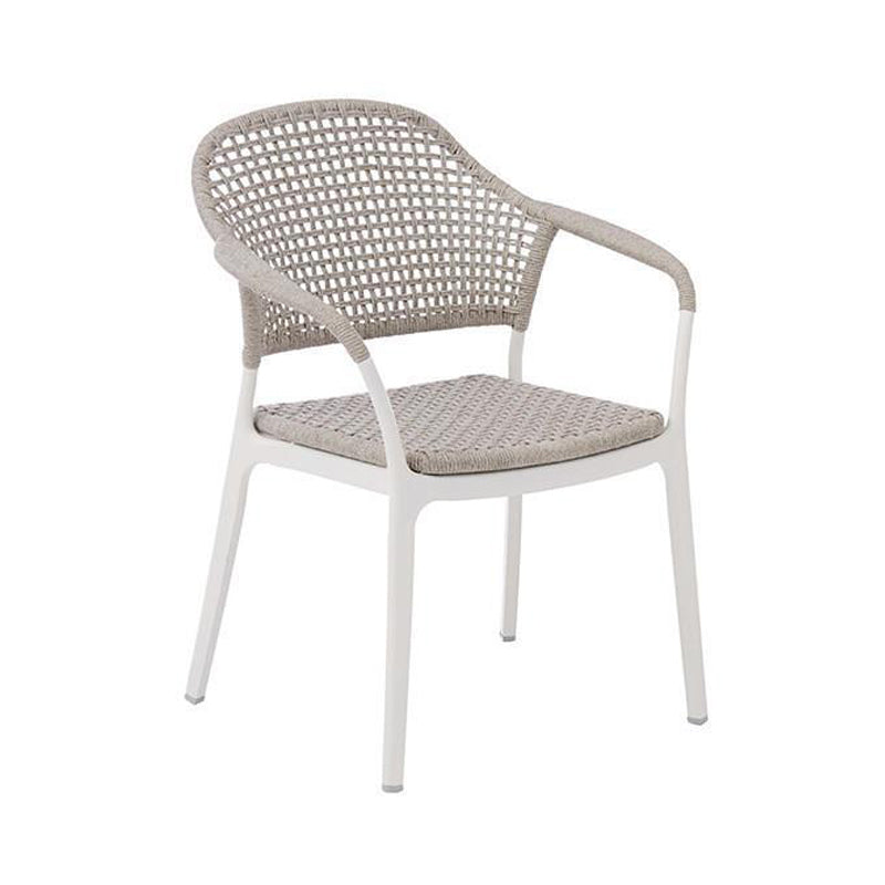 Modern Style 1/3/5/6 Pieces Dining Metal Set Stone Dining Table Set for Outdoor