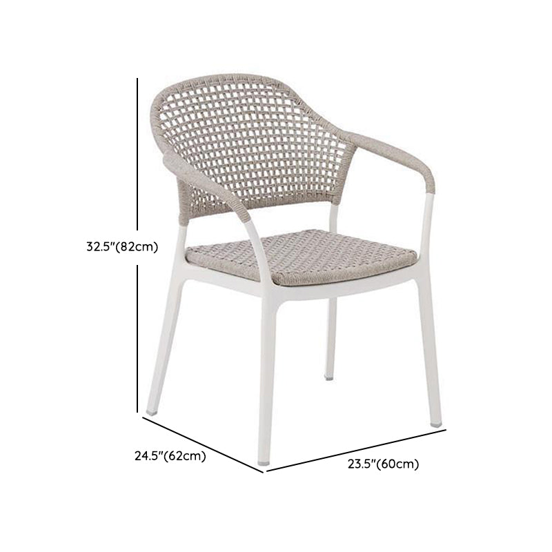 Modern Style 1/3/5/6 Pieces Dining Metal Set Stone Dining Table Set for Outdoor