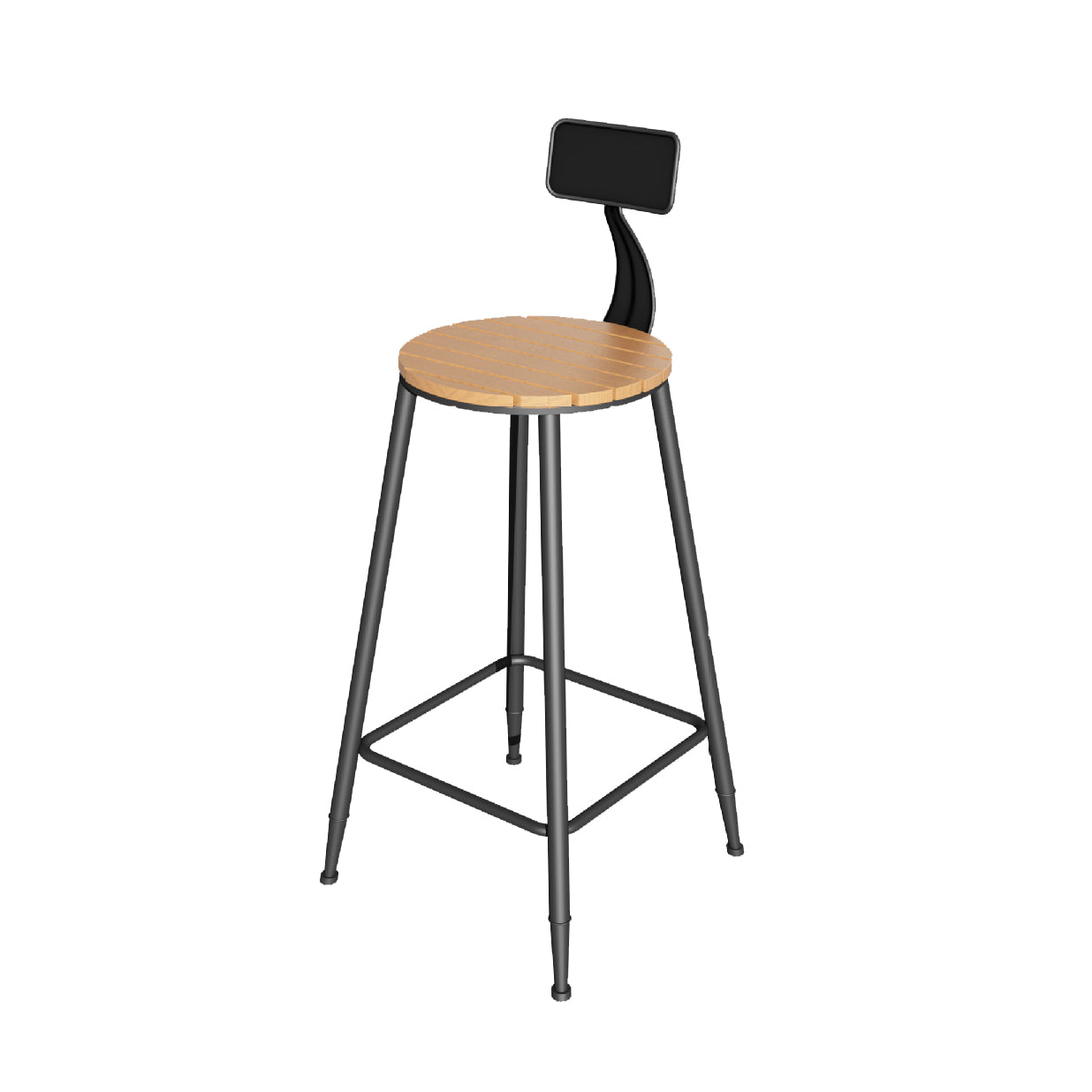 Industrial 1/5 Pieces Bar Set Manufactured Wood Bar Table Set with Metal Frame