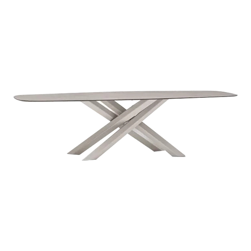 Boho Stone Top Dining Set 1/5/7 Pcs Dinette Table Set with Rattan Chairs