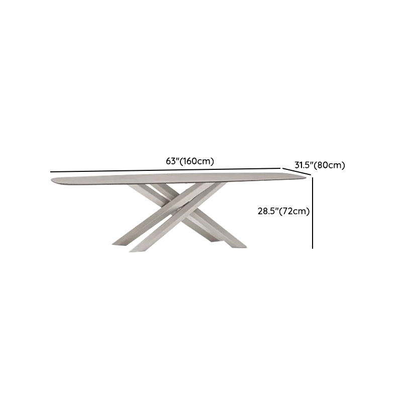 Boho Stone Top Dining Set 1/5/7 Pcs Dinette Table Set with Rattan Chairs