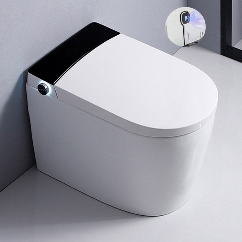 Contemporary One Piece Toilet Floor Mounted Toilet Bowl with Seat for Washroom
