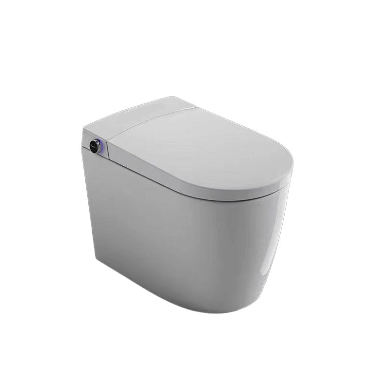 Contemporary One Piece Toilet Floor Mounted Toilet Bowl with Seat for Washroom