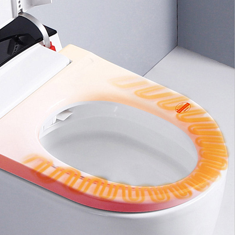 Contemporary One Piece Toilet Floor Mounted Toilet Bowl with Seat for Washroom