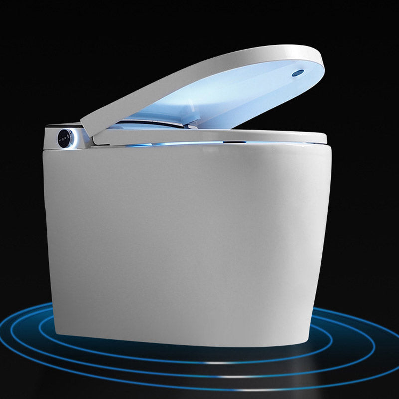 Contemporary One Piece Toilet Floor Mounted Toilet Bowl with Seat for Washroom