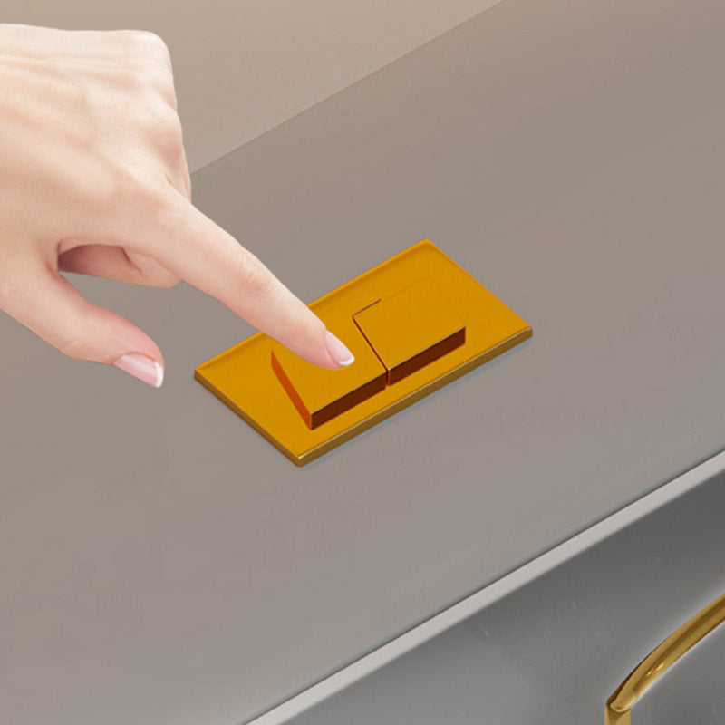 Skirted Flush Toilet Floor Mount Traditional One-Piece Toilet with Slow Close Seat