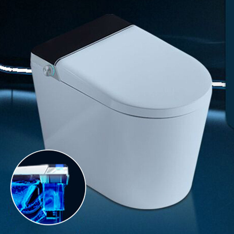 Modern All-In-One Toilet Bowl Siphon Jet Skirted Toilet with Seat for Bathroom
