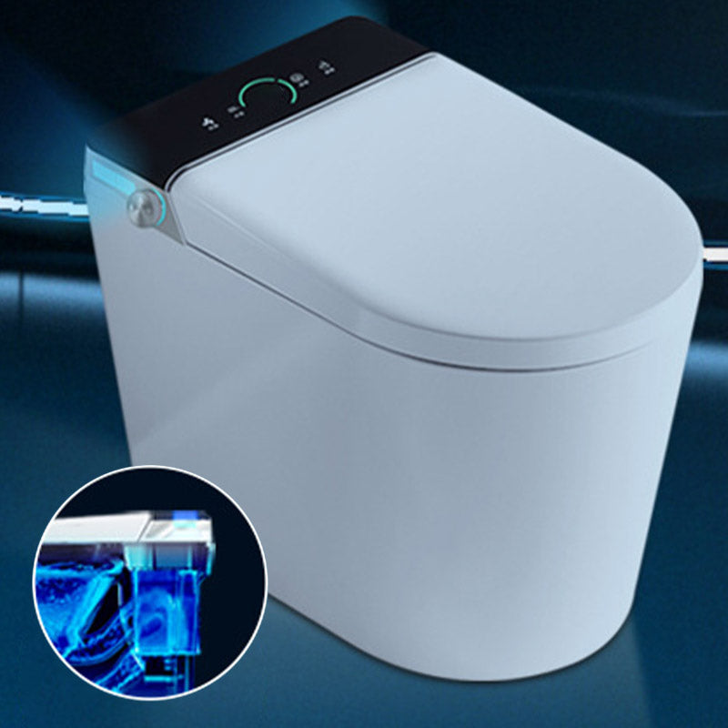 Modern All-In-One Toilet Bowl Siphon Jet Skirted Toilet with Seat for Bathroom