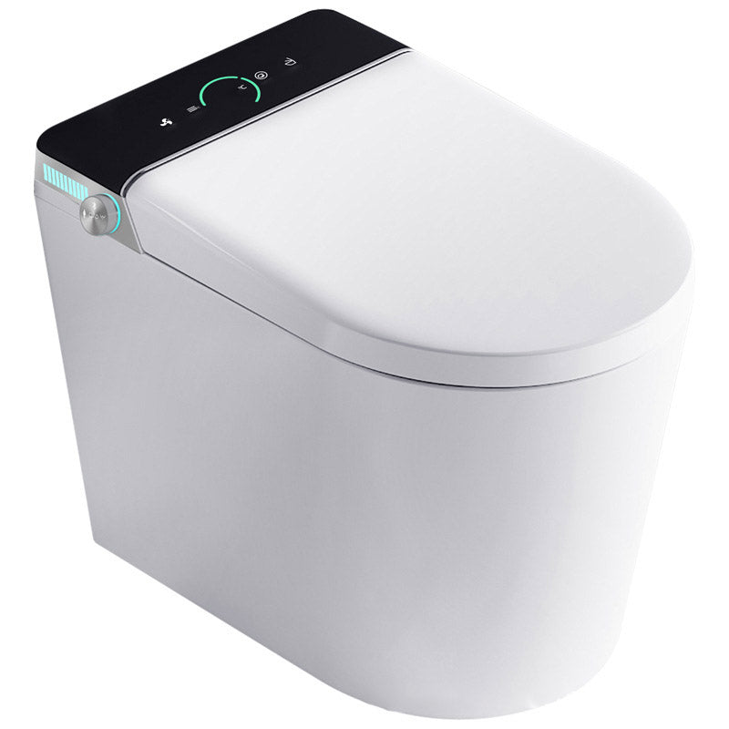 Modern All-In-One Toilet Bowl Siphon Jet Skirted Toilet with Seat for Bathroom