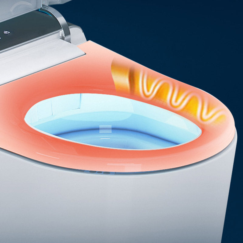 Modern All-In-One Toilet Bowl Siphon Jet Skirted Toilet with Seat for Bathroom