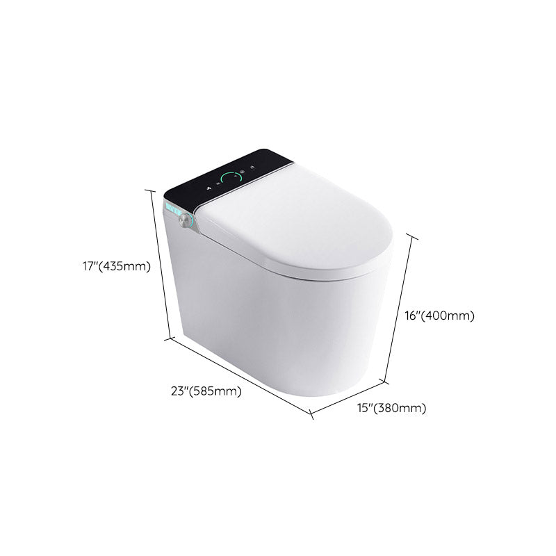 Modern All-In-One Toilet Bowl Siphon Jet Skirted Toilet with Seat for Bathroom