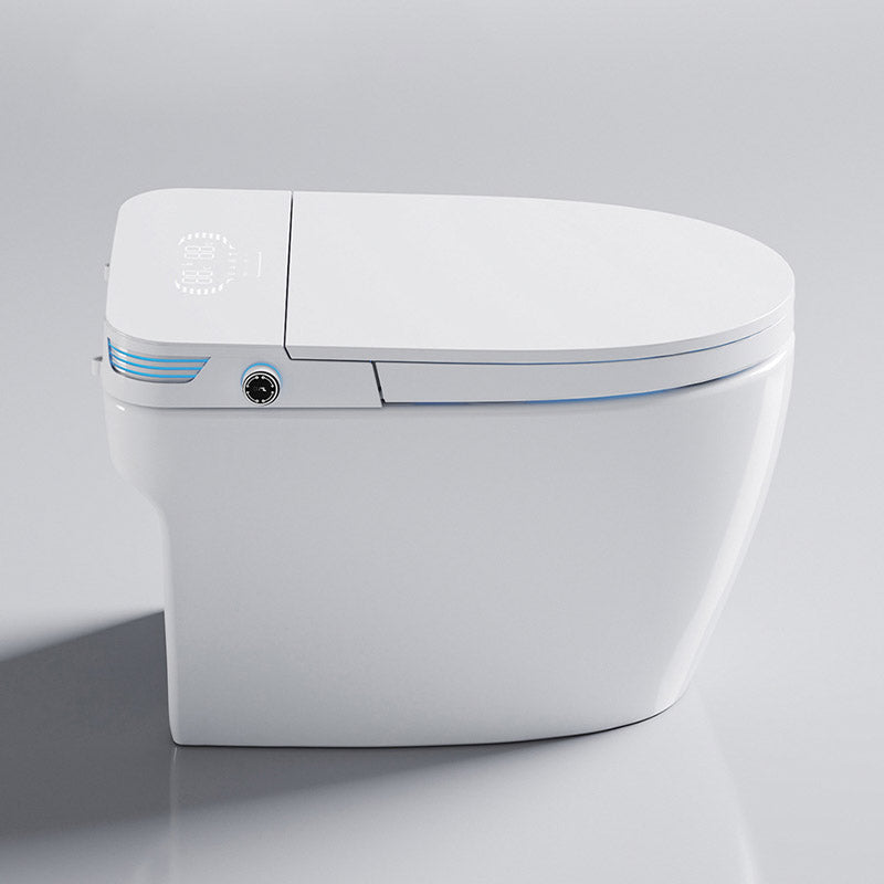 Modern Toilet Bowl Siphon Jet Skirted Toilet with Soft-Close Seat for Bathroom