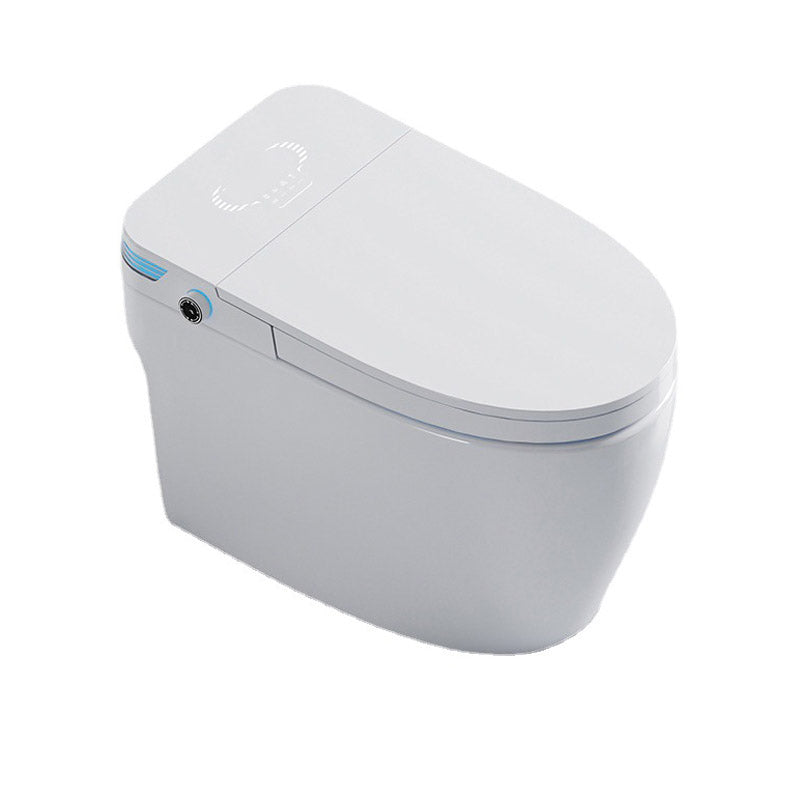 Modern Toilet Bowl Siphon Jet Skirted Toilet with Soft-Close Seat for Bathroom