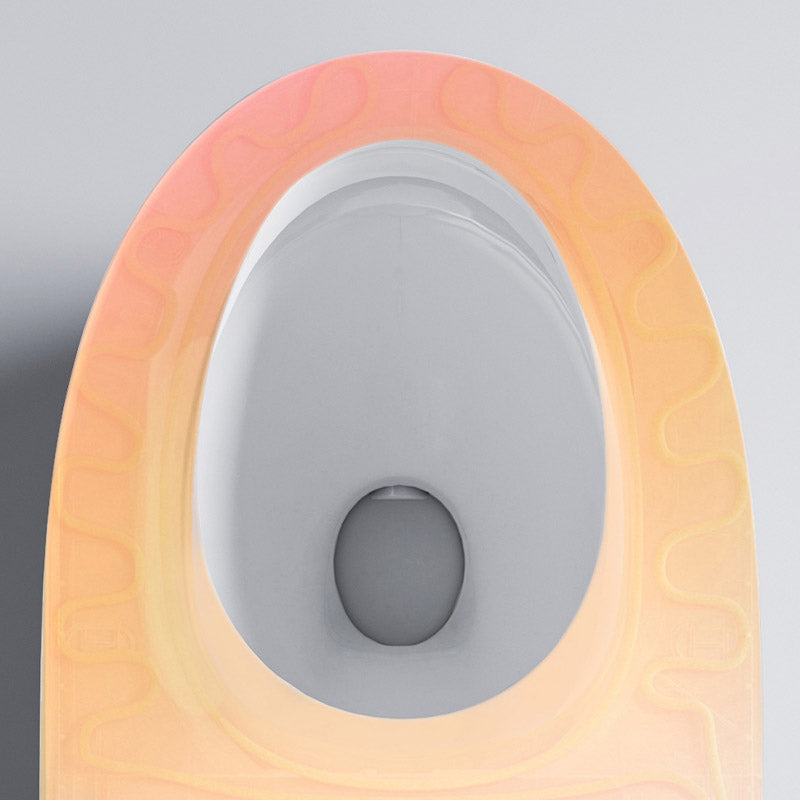 Modern Toilet Bowl Siphon Jet Skirted Toilet with Soft-Close Seat for Bathroom