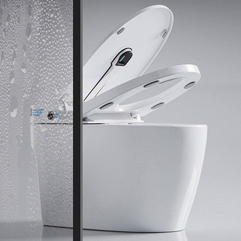 Modern Toilet Bowl Siphon Jet Skirted Toilet with Soft-Close Seat for Bathroom