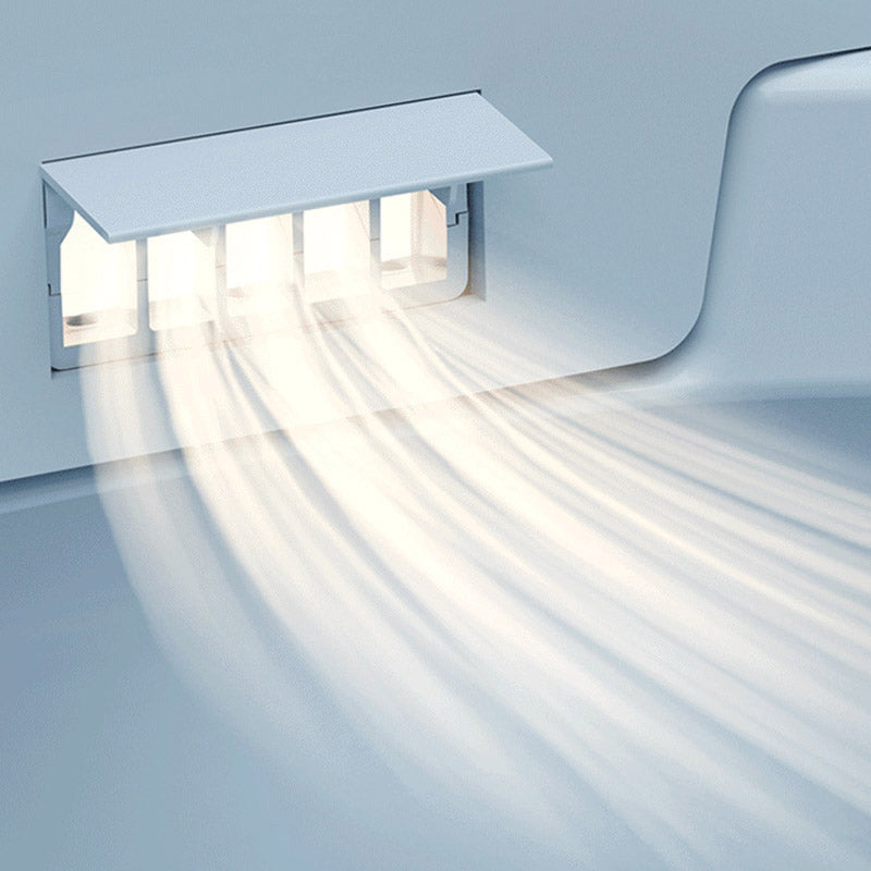 Modern White Toilet Bowl Siphon Jet Toilet with Soft-Close Seat for Bathroom