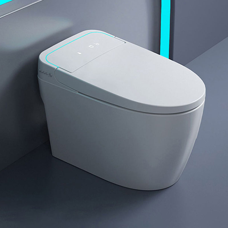 Modern Concealed Tank Toilet Skirted ABS Floor Mount Flush Toilet with Seat