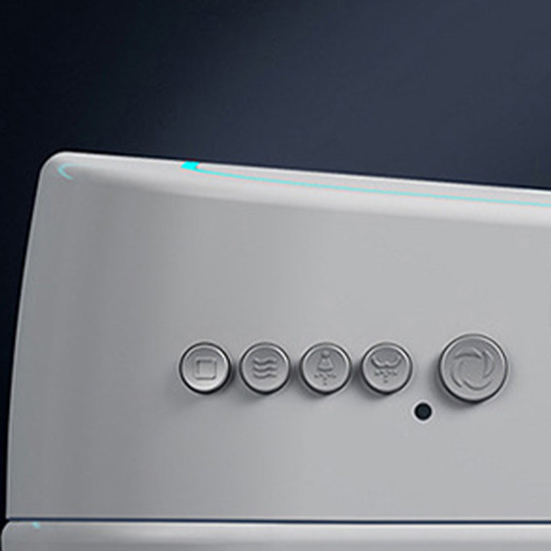 Modern Concealed Tank Toilet Skirted ABS Floor Mount Flush Toilet with Seat