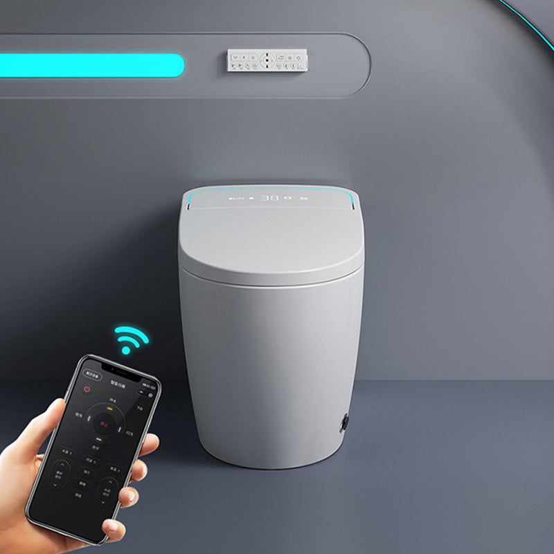 Modern Concealed Tank Toilet Skirted ABS Floor Mount Flush Toilet with Seat