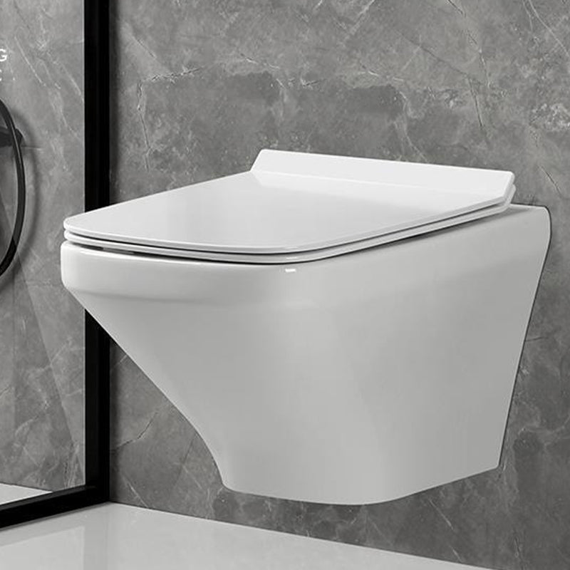 Wall Mount Flush Toilet One-Piece Toilet Contemporary Porcelain Toilet