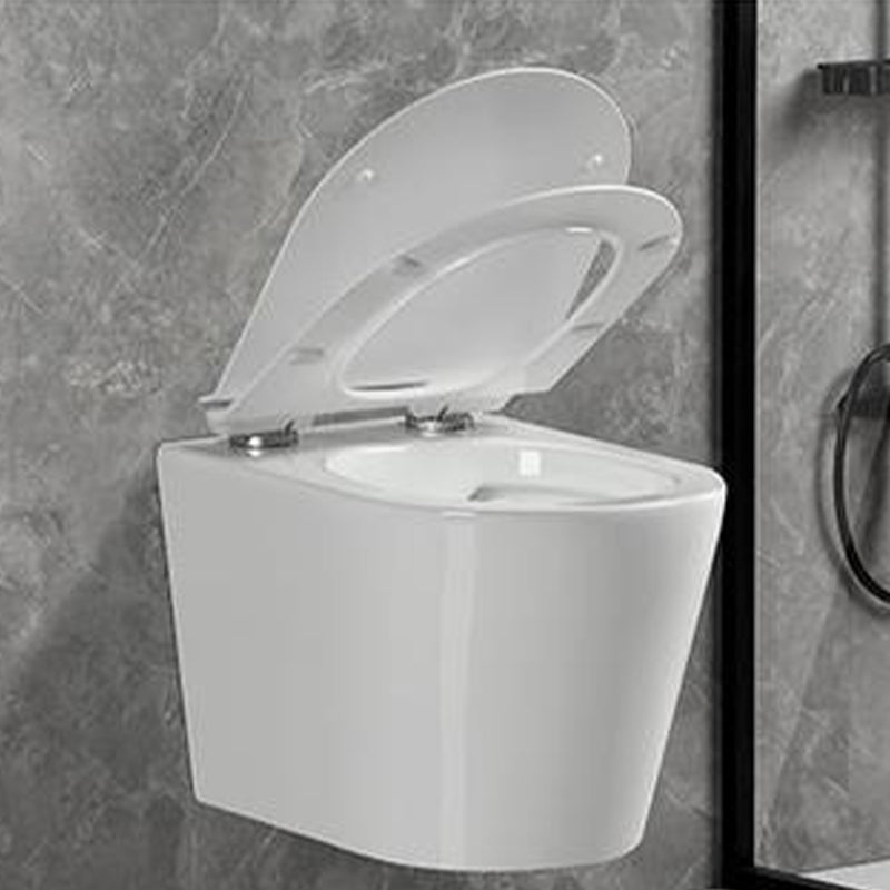 Wall Mount Flush Toilet One-Piece Toilet Contemporary Porcelain Toilet