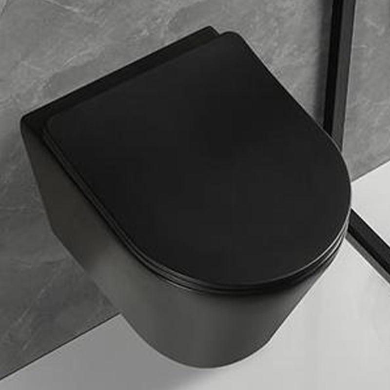 Wall Mount Flush Toilet One-Piece Toilet Contemporary Porcelain Toilet